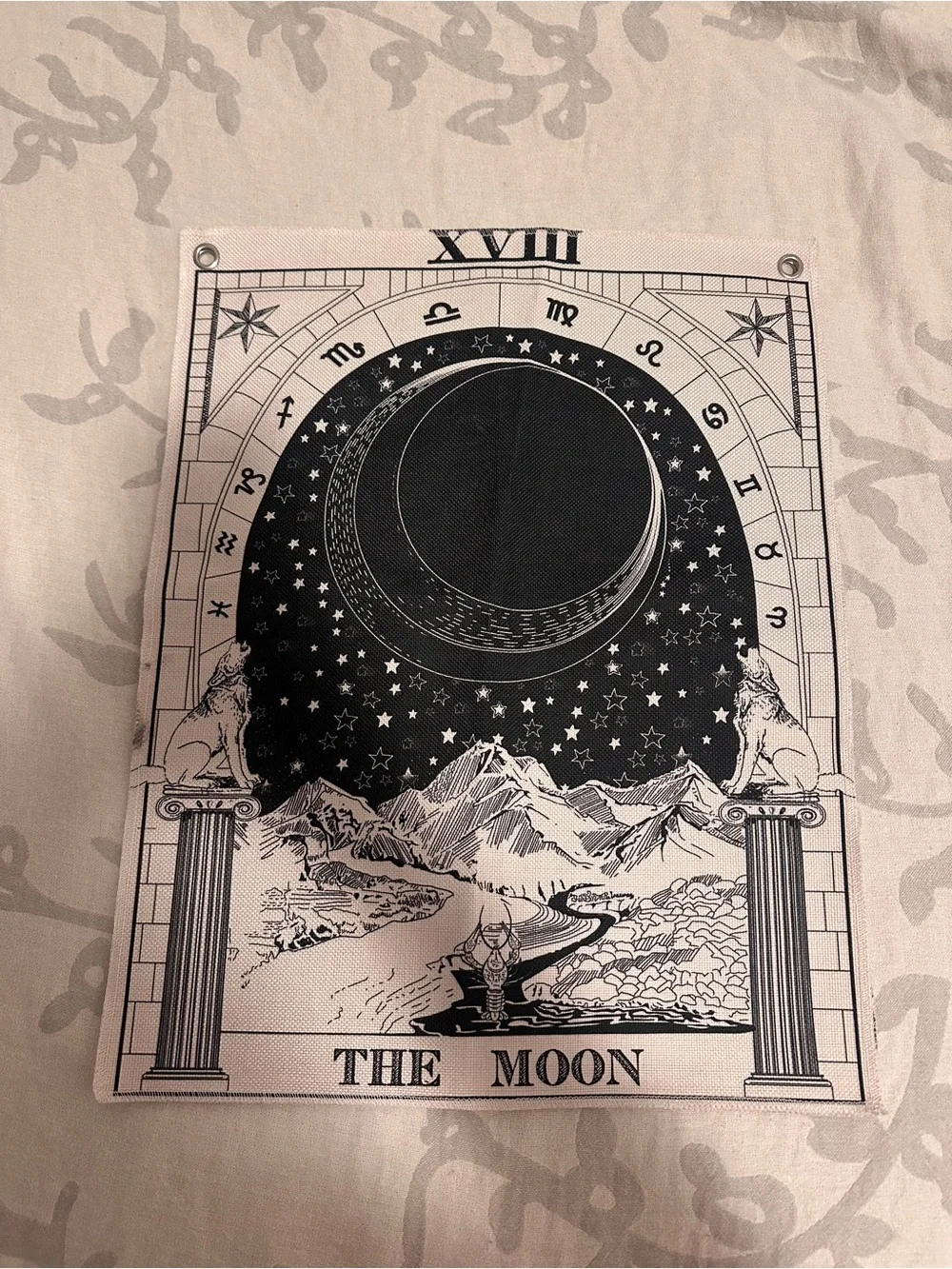 urban outfitters sun moon star tarot wall decor small tapestry